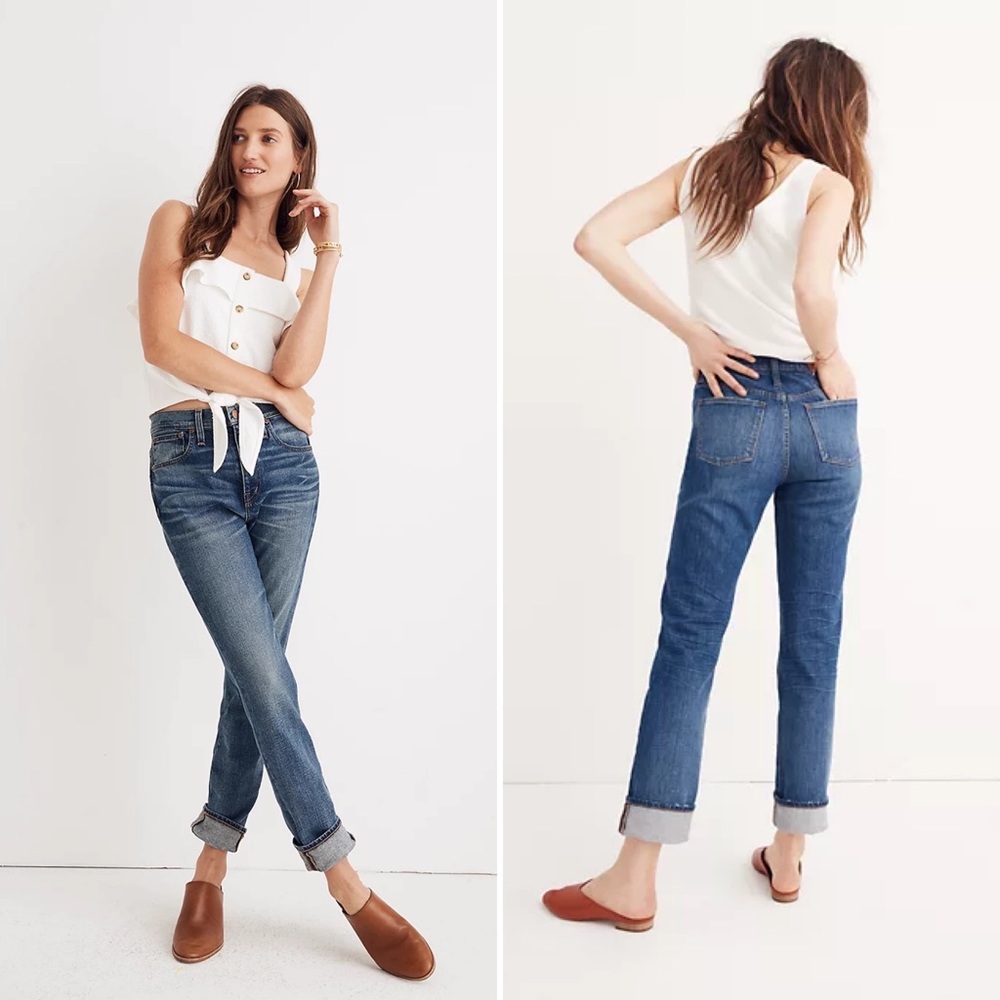 Madewell #J9192 The High-Rise Slim Boyjean in Frisco Wash Size 27